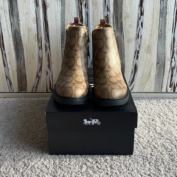 Coach Shoes Coach Levy Bootie In Signature Canvas B Poshmark